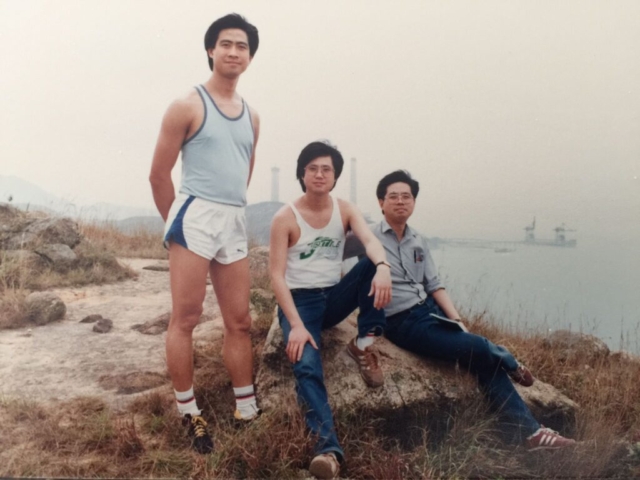 周家三兄弟攝於南丫島（1985）